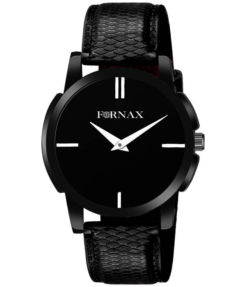     			FORNAX - Black Silicon Analog Men's Watch