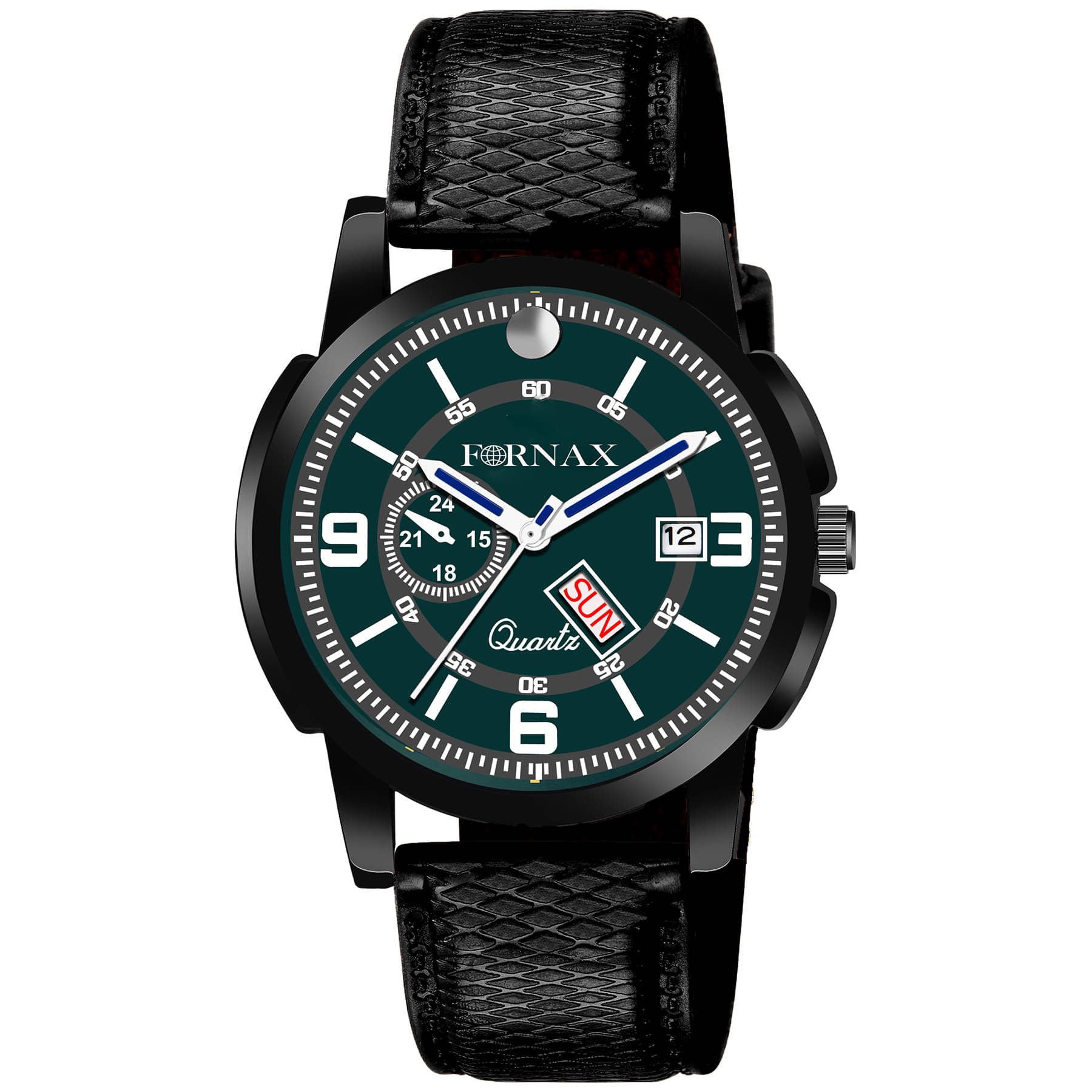     			FORNAX - Black Silicon Analog Men's Watch