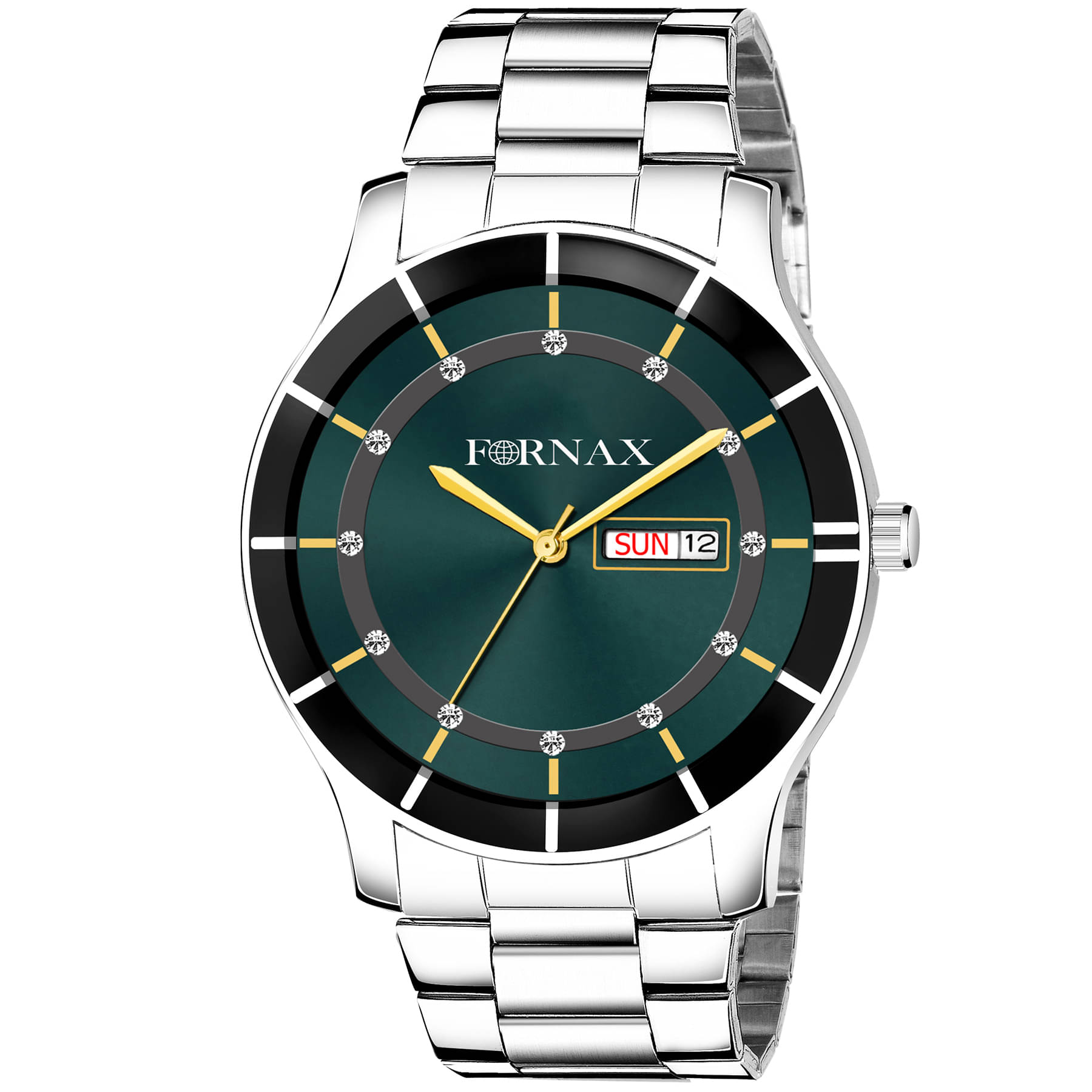     			FORNAX - Silver Stainless Steel Analog Men's Watch