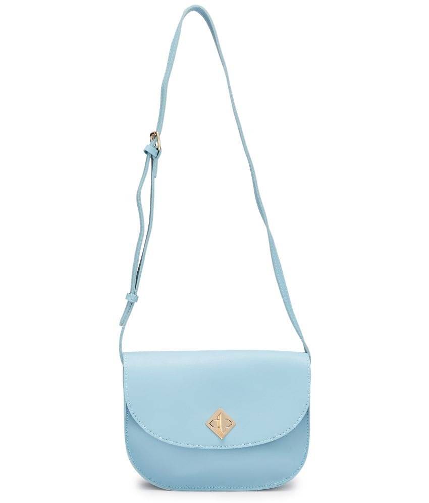     			Globus - Blue PU Sling Bag