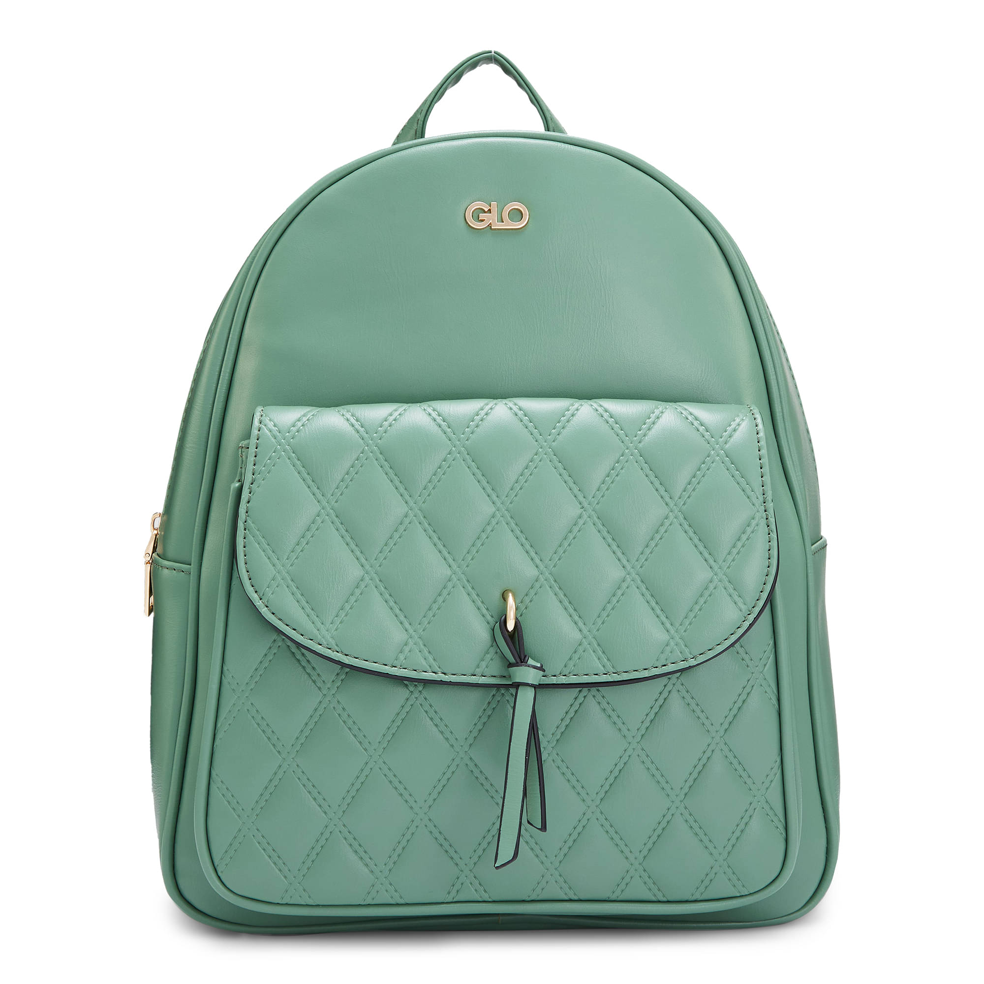     			Globus - Green PU Backpack ( 12 Ltrs )