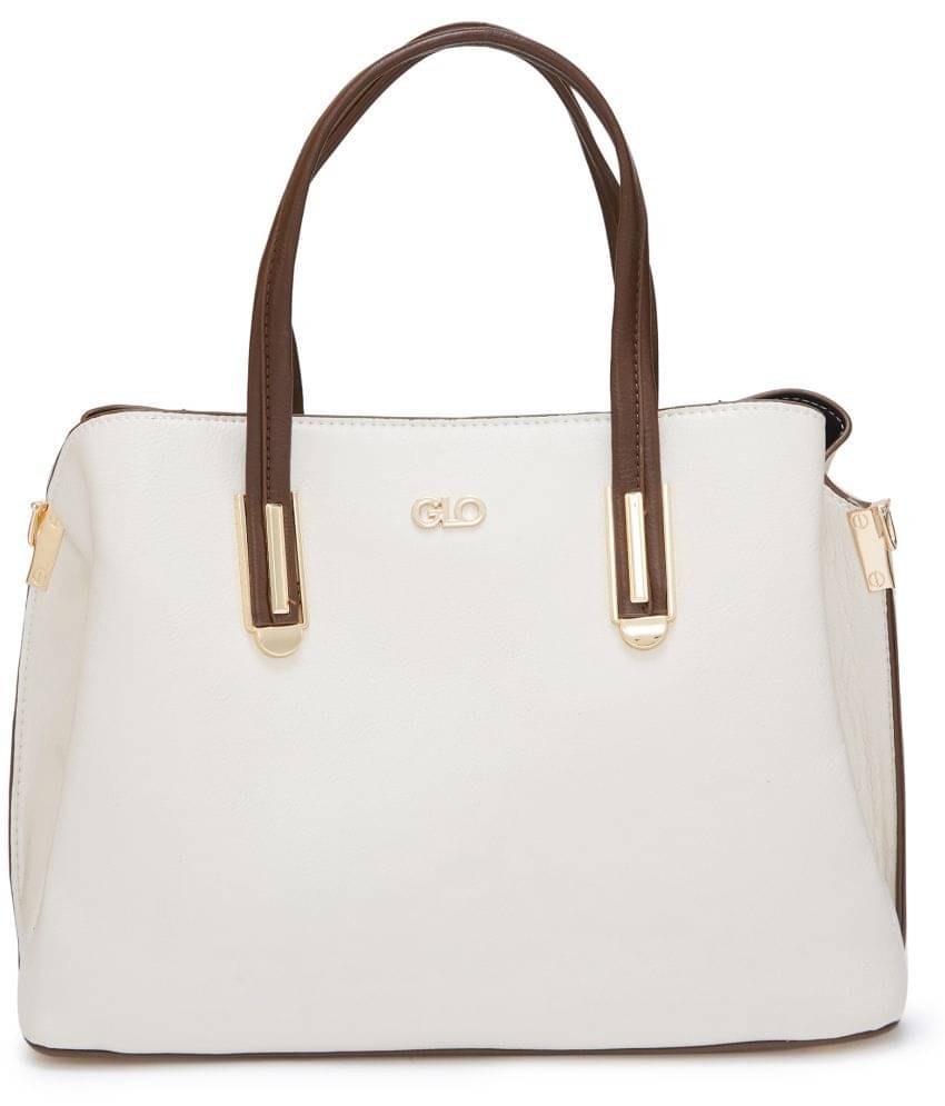     			Globus - Off White PU Handheld