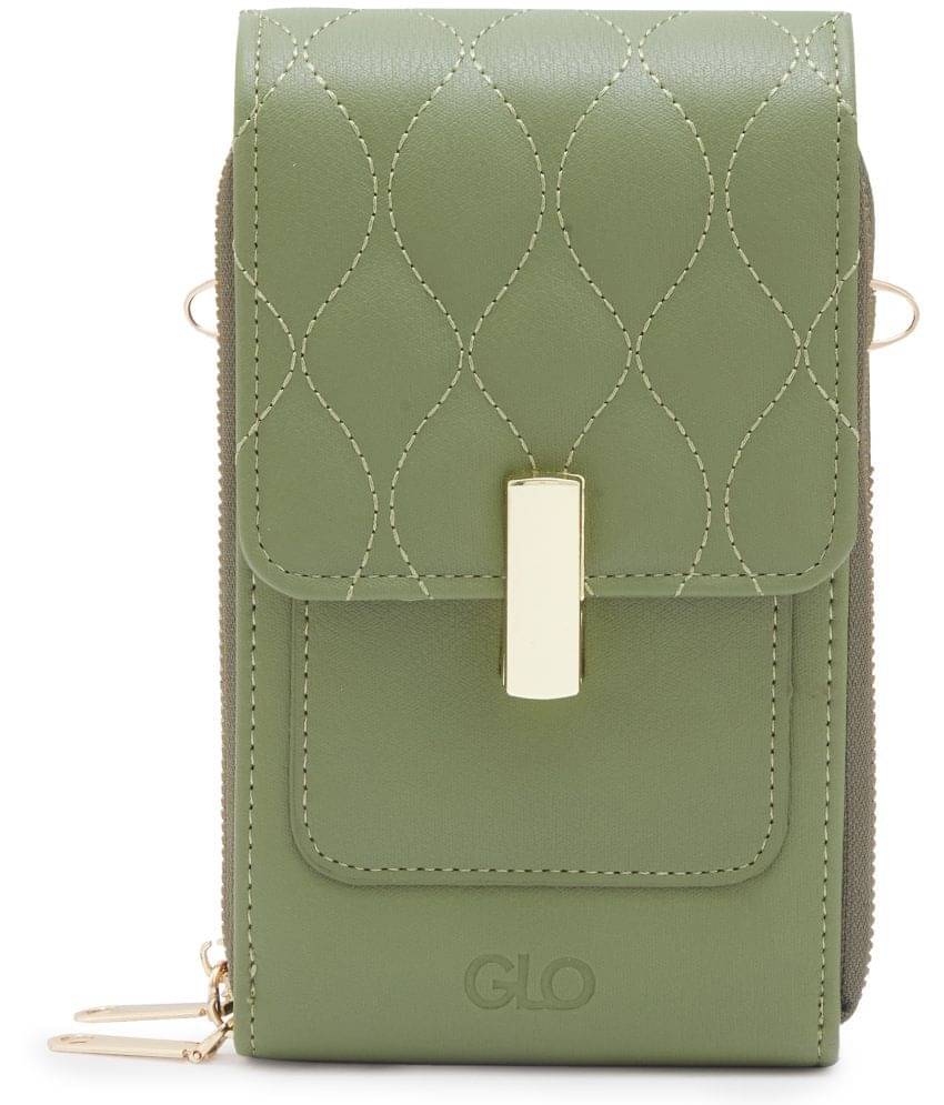     			Globus - Olive PU Sling Bag