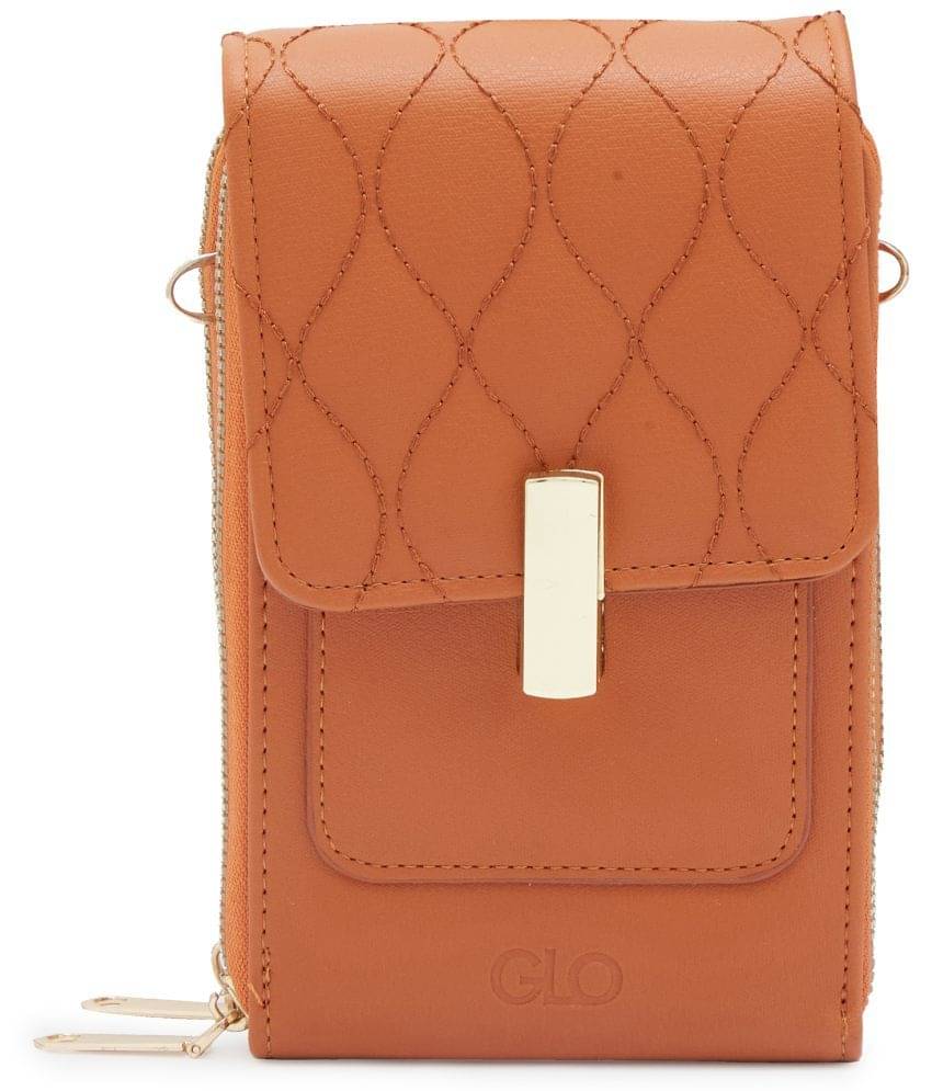     			Globus - Orange PU Sling Bag