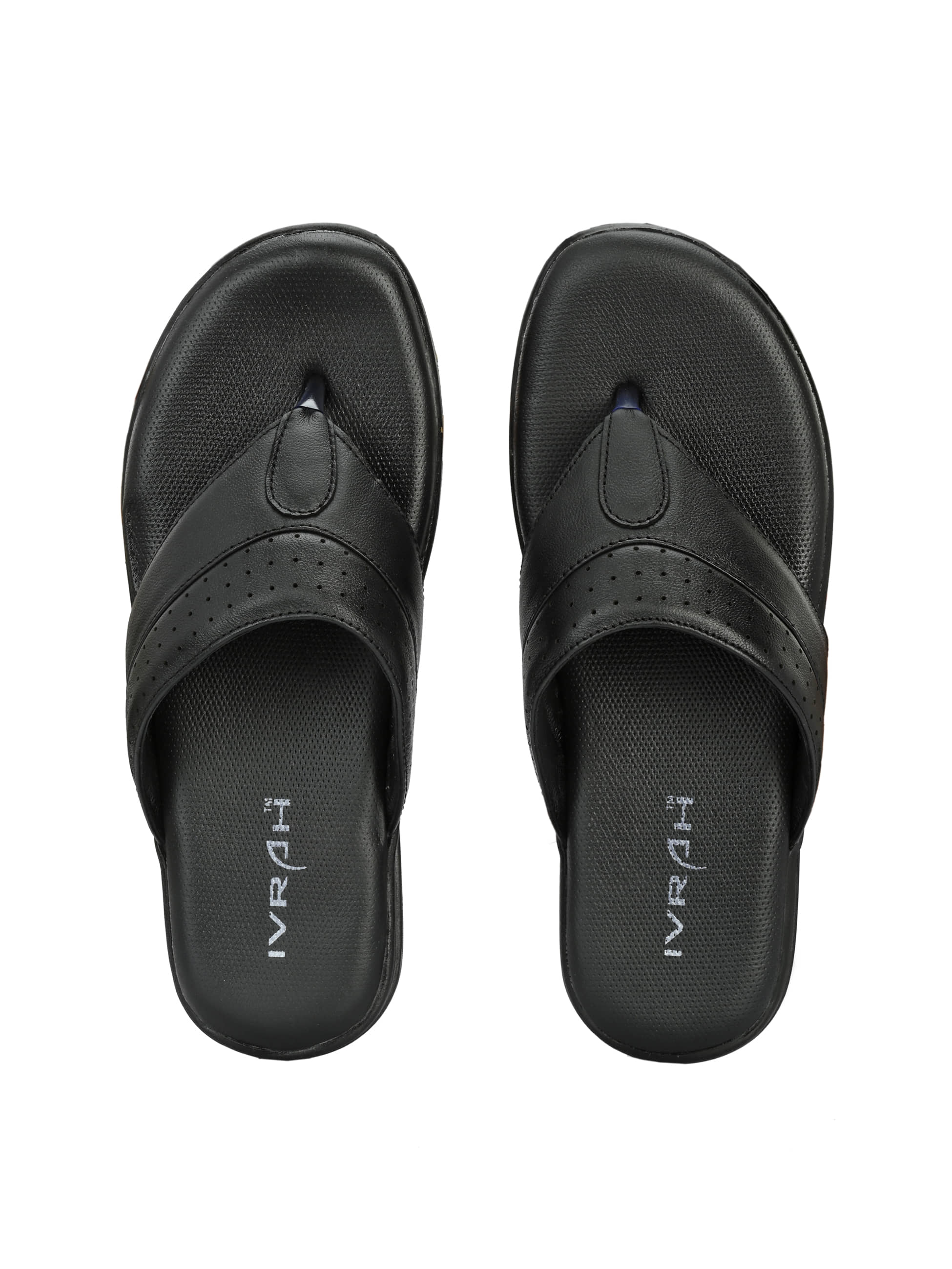 IVRAH - Black Men's Thong Flip Flop