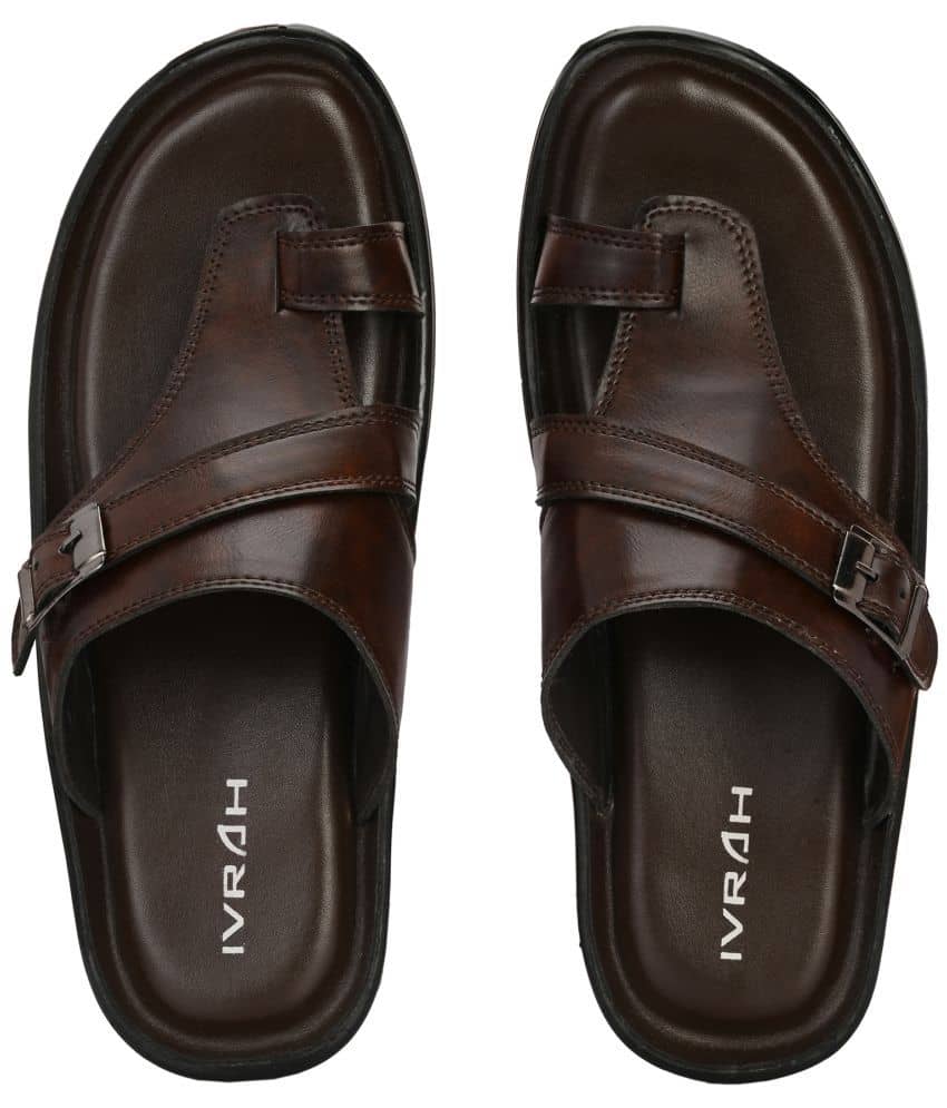 IVRAH - Black Men's Leather Slipper