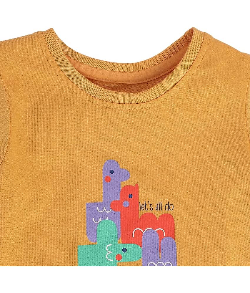 MINI KLUB Pack of 3 Baby Girls Cotton Blend Top ( Beige )