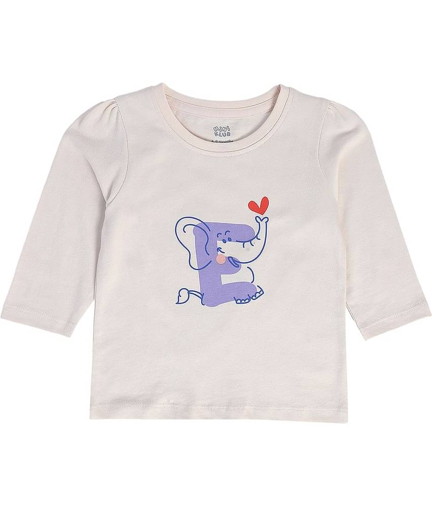 MINI KLUB Pack of 3 Baby Girls Cotton Blend Top ( Beige )