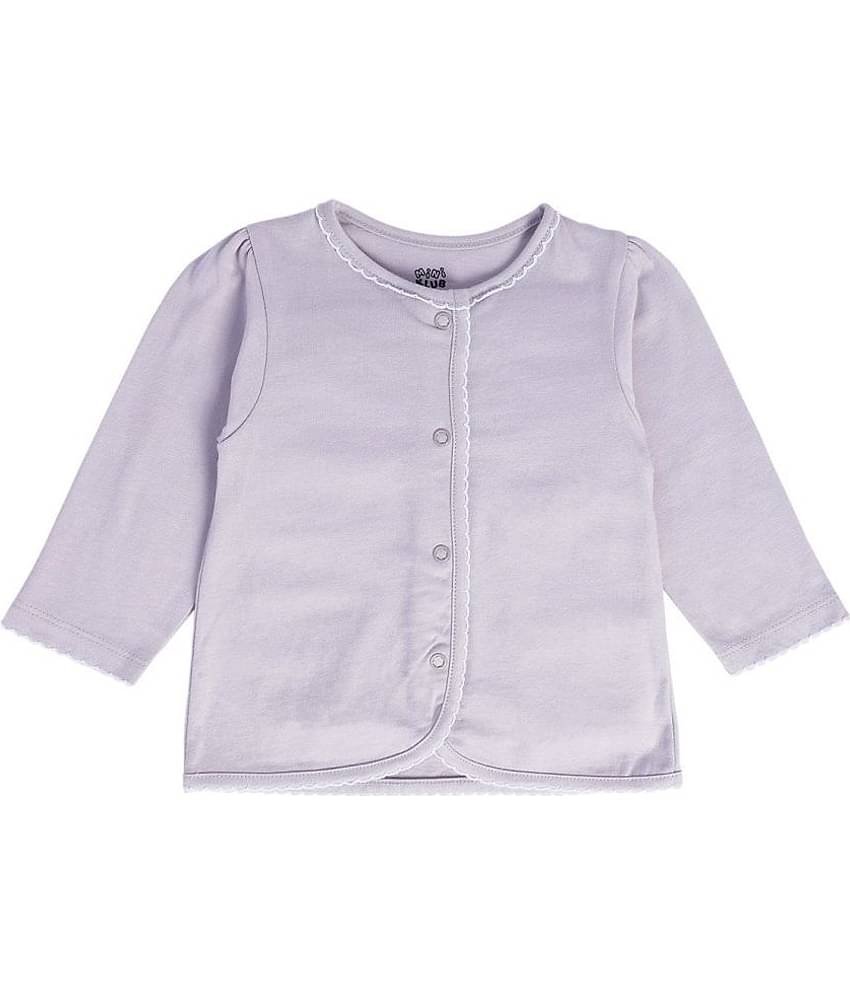 MINI KLUB Pack of 2 Baby Girls Cotton Blend Top ( Purple )