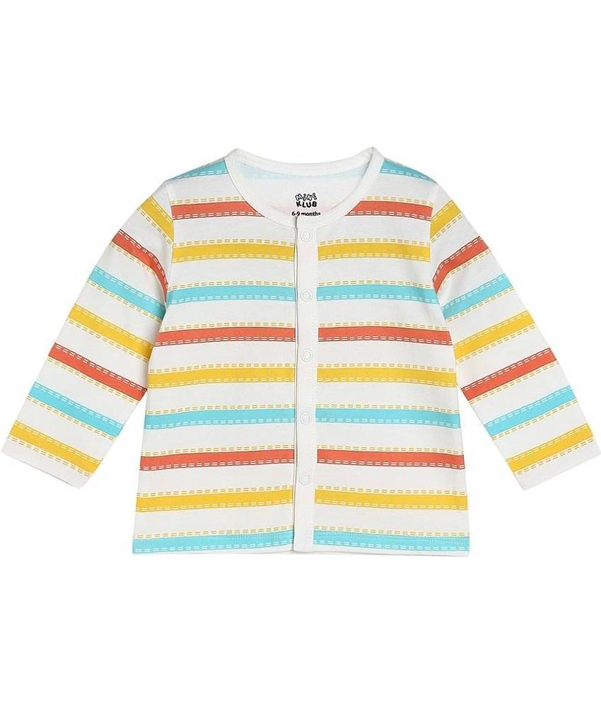 MINI KLUB Pack of 3 Baby Boys Cotton Blend Top ( White )