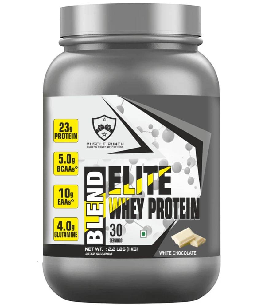 Muscle Punch - Elite Blend Whey Protein Whey Protein Powder ( 1 kg , MILK CHOCOLATE DELIGHT - Flavour ) Muscle Punch - Elite Blend Whey Protein Whey Protein Powder ( 1 kg , MILK CHOCOLATE DELIGHT - Flavour )