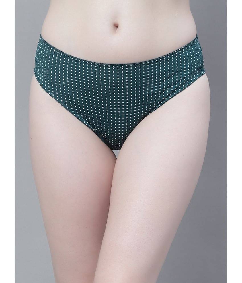     			PrettyCat Polyester Printed Women's Bikini ( Green )