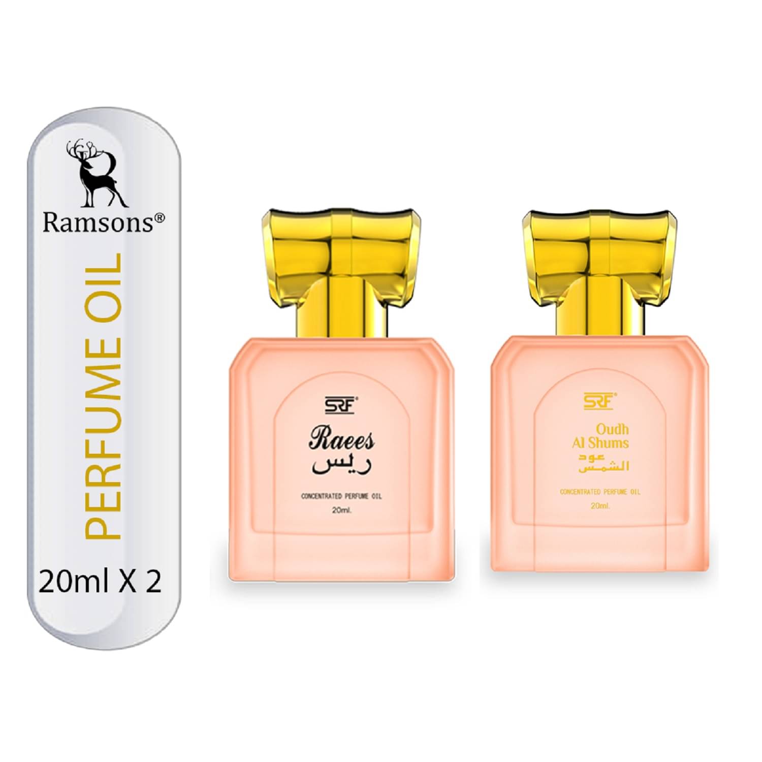 Ramsons SRF Oudh Al Shums & SRF Raees Concentrated Perfume Oil Attar Combo 20 ml (Pack of 2) Ramsons SRF Oudh Al Shums & SRF Raees Concentrated Perfume Oil Attar Combo 20 ml (Pack of 2)