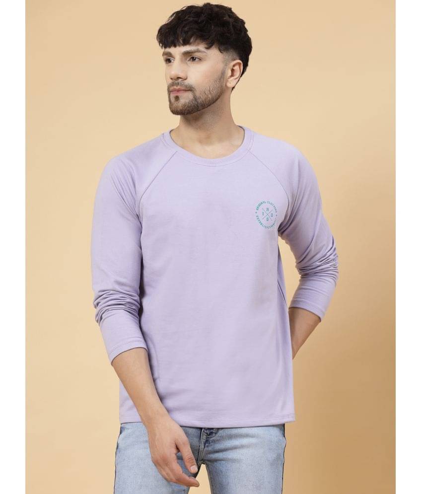     			Rigo Pack of 1 Cotton Oversized Fit Men's T-Shirt ( Purple )