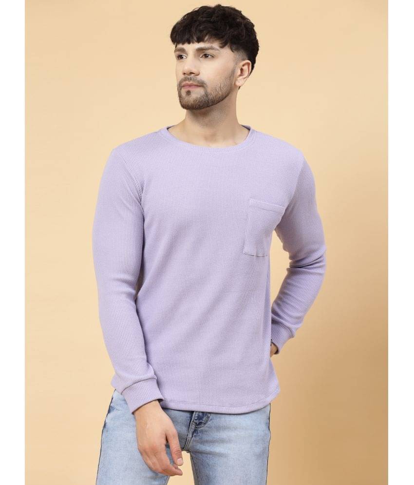 Rigo Pack of 1 Cotton Regular Fit Men's T-Shirt ( Lavender ) Rigo Pack of 1 Cotton Regular Fit Men's T-Shirt ( Lavender )