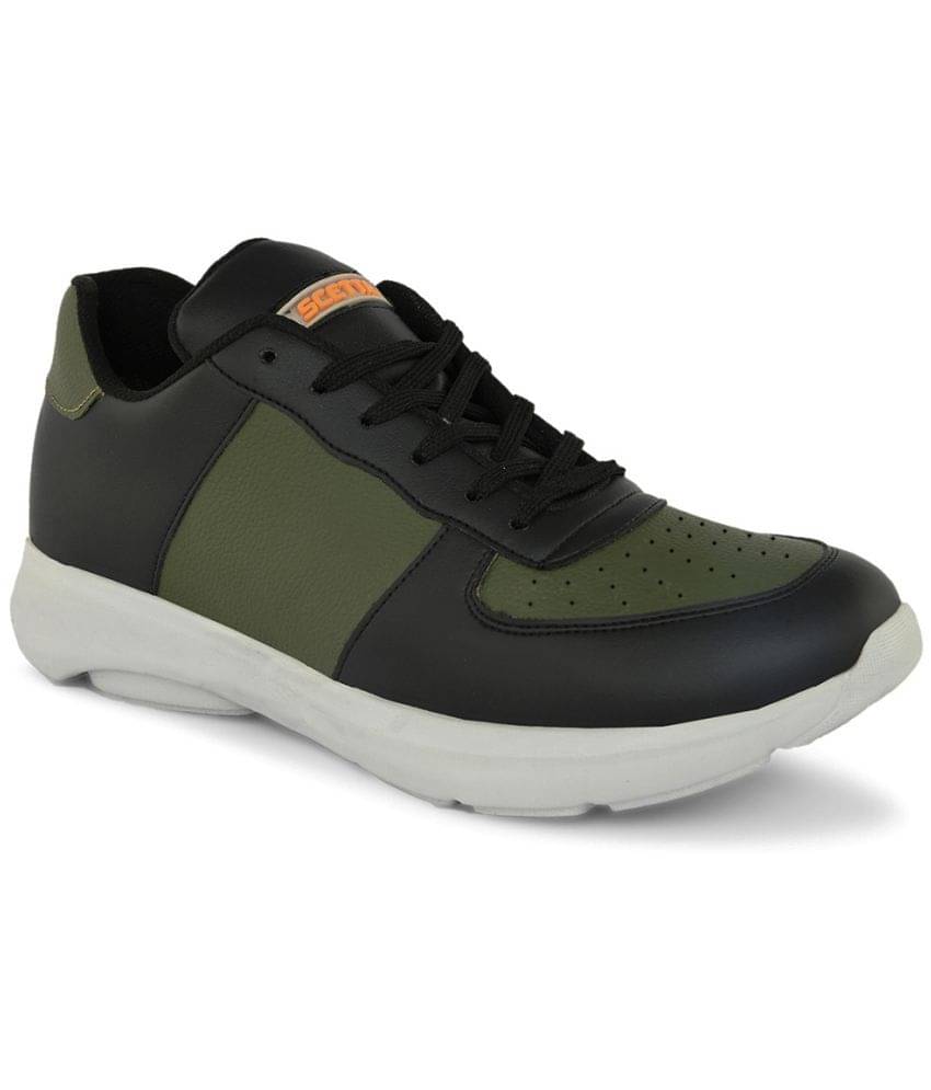     			SCETTRO Olive Men's Sneakers