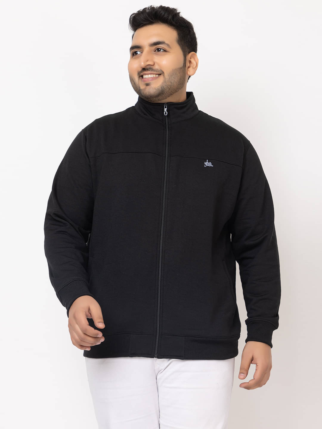 YHA Fleece Men's Casual Jacket - Black ( Pack of 1 ) YHA Fleece Men's Casual Jacket - Black ( Pack of 1 )