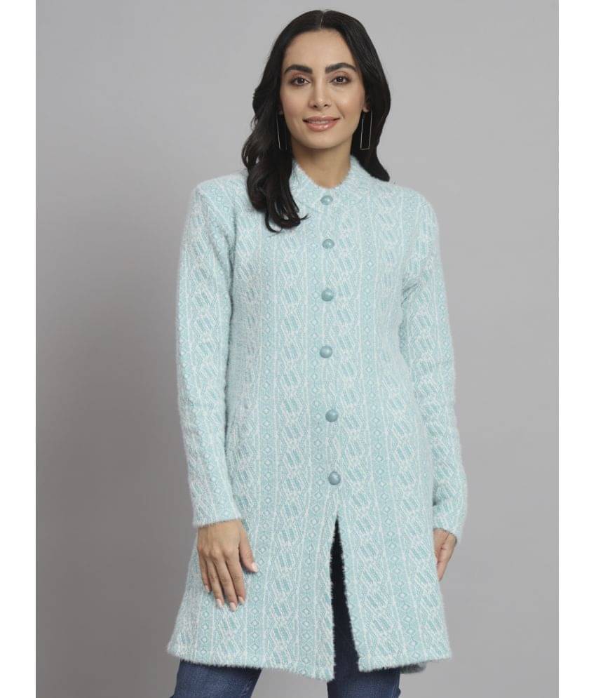 eWools.in Woollen Round Neck Women's Buttoned Cardigans - Blue ( ) eWools.in Woollen Round Neck Women's Buttoned Cardigans - Blue ( )