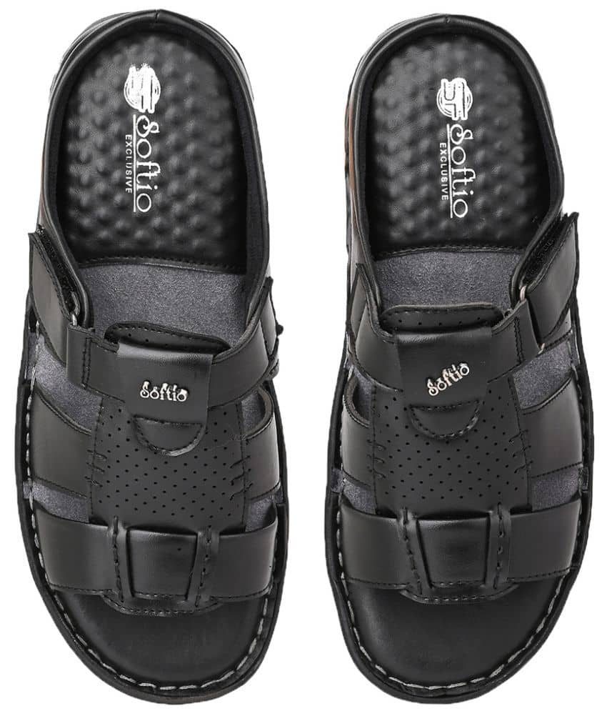 softio - Black Men's Daily Slipper