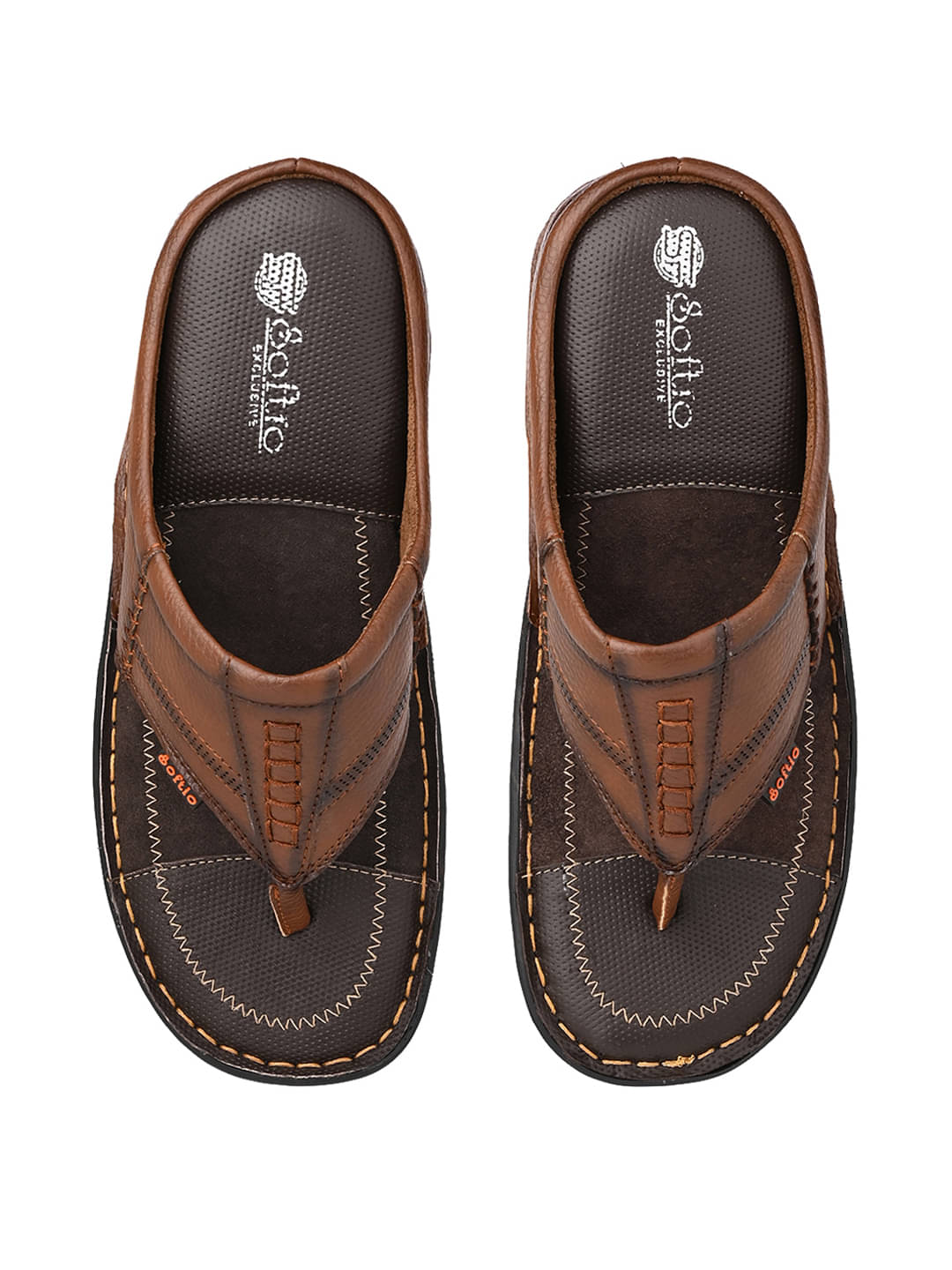     			softio - Brown Men's Daily Slipper