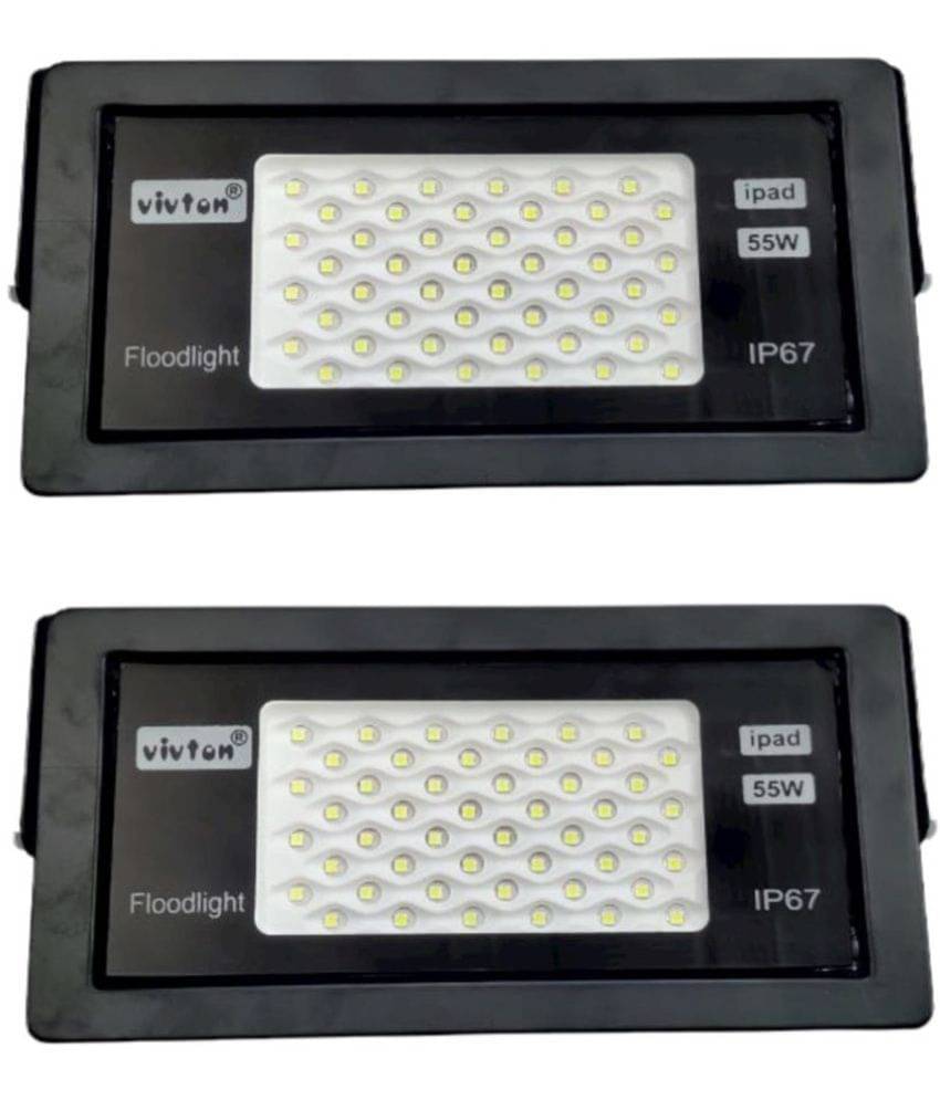 Generic - Pearl White 55 Watts Flood Light ( Pack of 2 ) Generic - Pearl White 55 Watts Flood Light ( Pack of 2 )