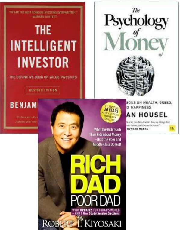 Intelligent Investor + The Psychology of Money + Rich Dad Poor Dad - Stationery | Buy online on ZillyBuy
