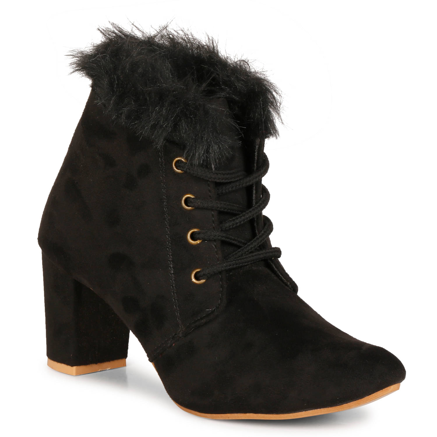     			Ishransh - Black Women's Ankle Length Boots