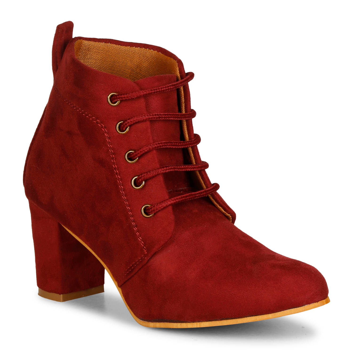     			Ishransh - Red Women's Mid Calf Length Boots
