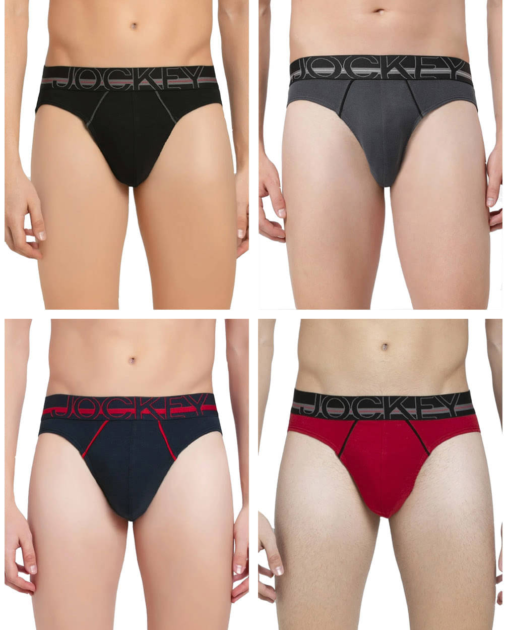 Jockey - Multicolor Cotton Men's Bikini ( Pack of 4 )     			Jockey - Multicolor Cotton Men's Bikini ( Pack of 4 )