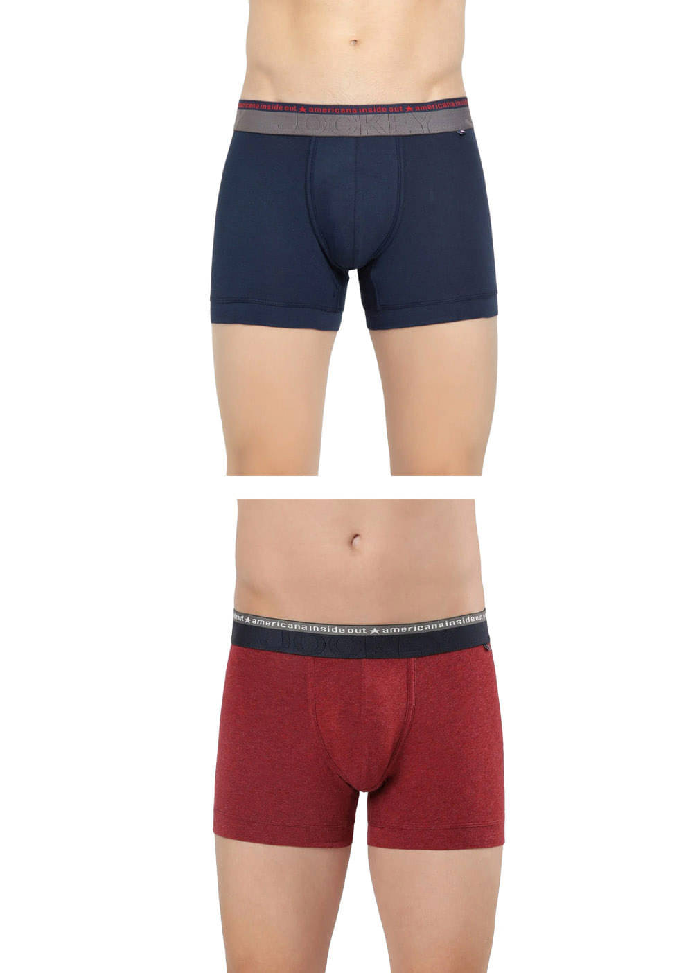     			Jockey - Multicolor Cotton Men's Trunks ( Pack of 2 )