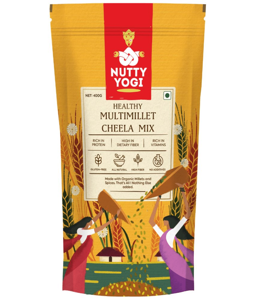 Nutty Yogi Multi Millet Cheela Mix 400 gm Nutty Yogi Multi Millet Cheela Mix 400 gm