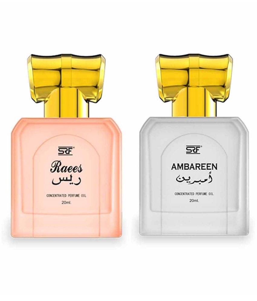 Ramsons - SRF RAEES & SRF Ambareen Concentrated Perfume Attar Oil For Unisex 20ml each (Pack of 2) Ramsons - SRF RAEES & SRF Ambareen Concentrated Perfume Attar Oil For Unisex 20ml each (Pack of 2)