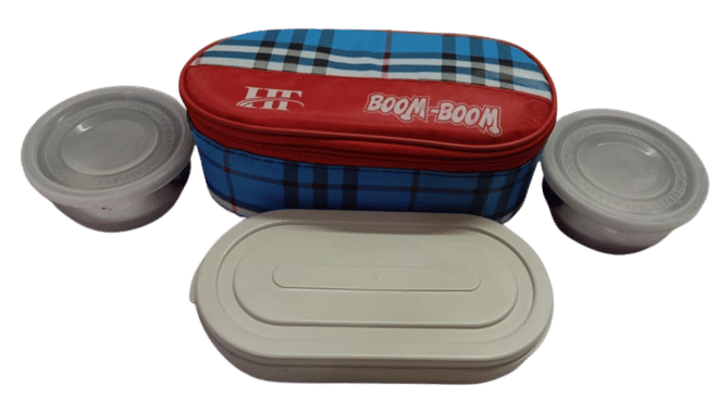 YESKART - Red Acrylic Lunch Box ( Pack of 1 )
