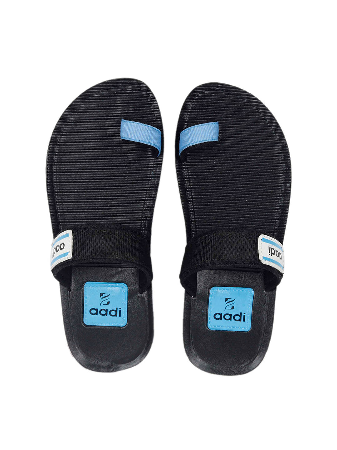     			Aadi - Black Men's Floater Sandals