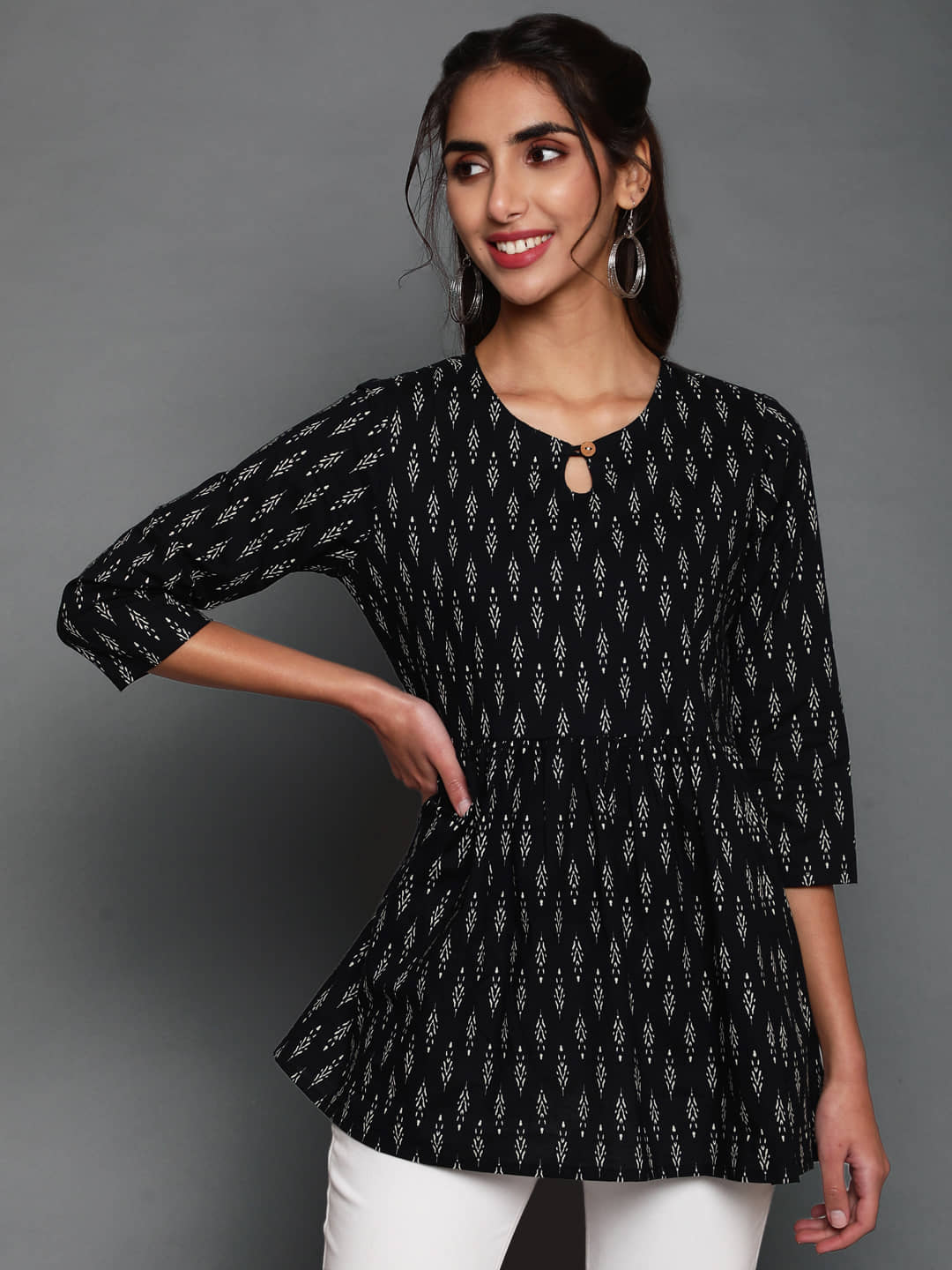 Cotton Short Kurti For Women (Pack of 1) - Kurtis, Tunics | Buy online on ZillyBuy