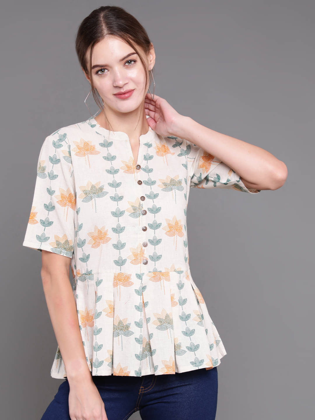     			Cotton Short Kurti For Women (Pack of 1)