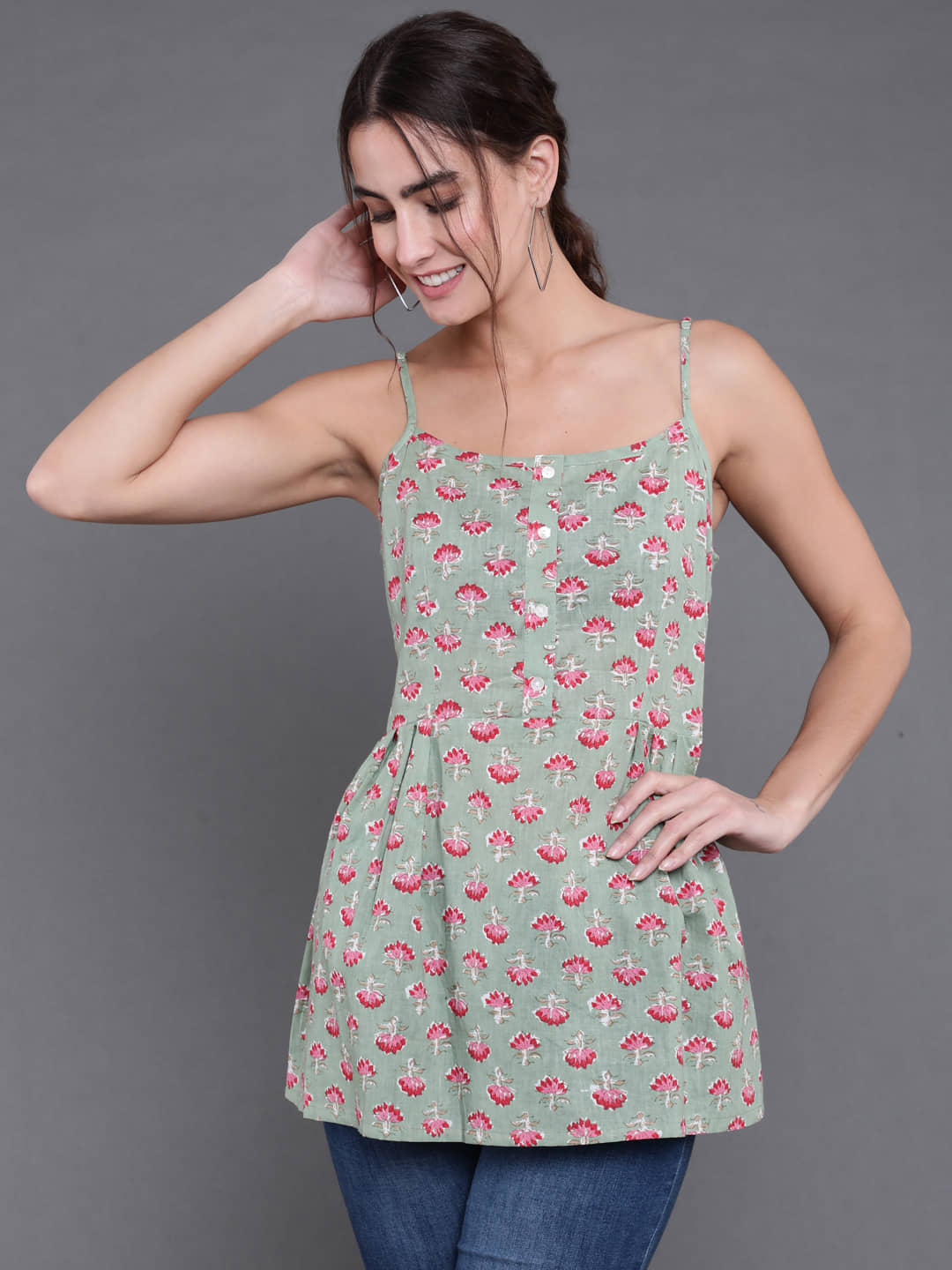 Cotton Short Kurti For Women (Pack of 1) - Kurtis, Tunics | Buy online on ZillyBuy