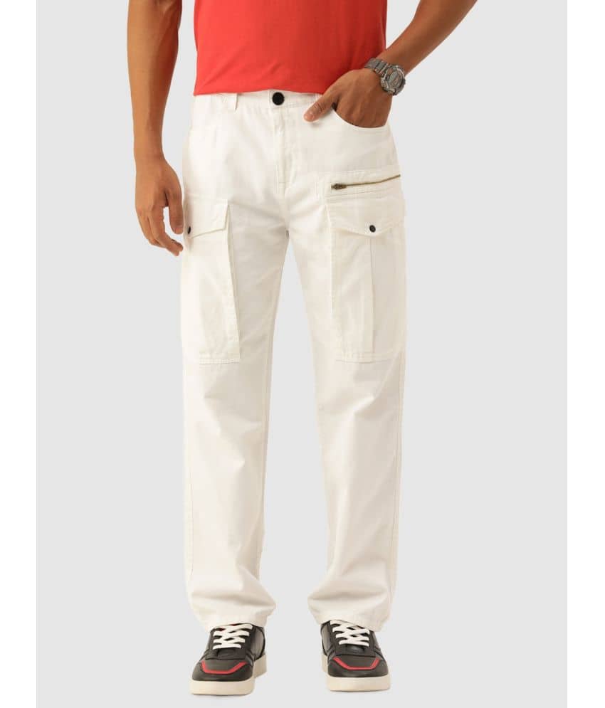 Bene Kleed Men Solid Relaxed Fit Cotton Cargos Trousers - Trousers | Buy online on ZillyBuy