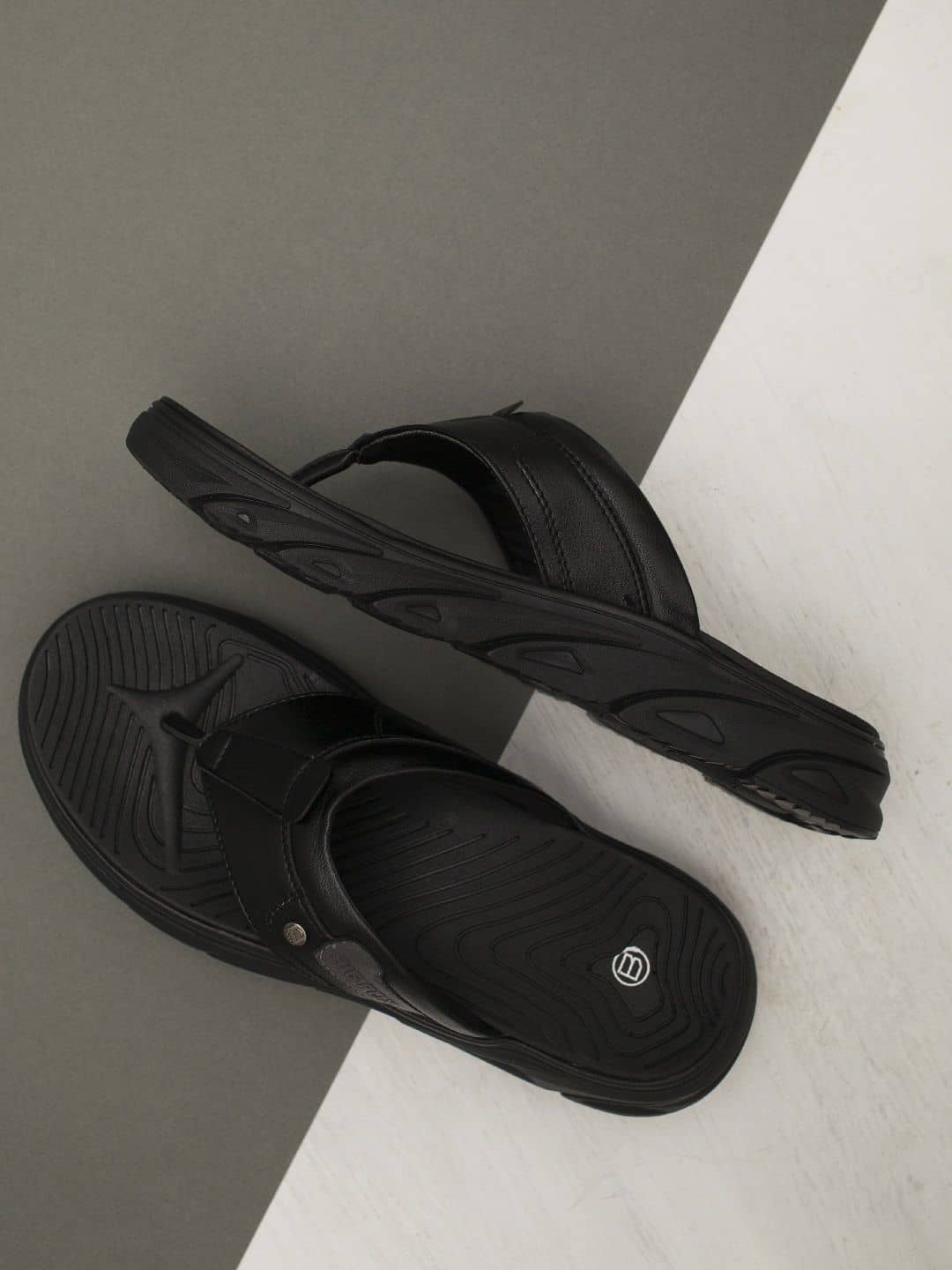 Big Fox - Black Men's Thong Flip Flop
