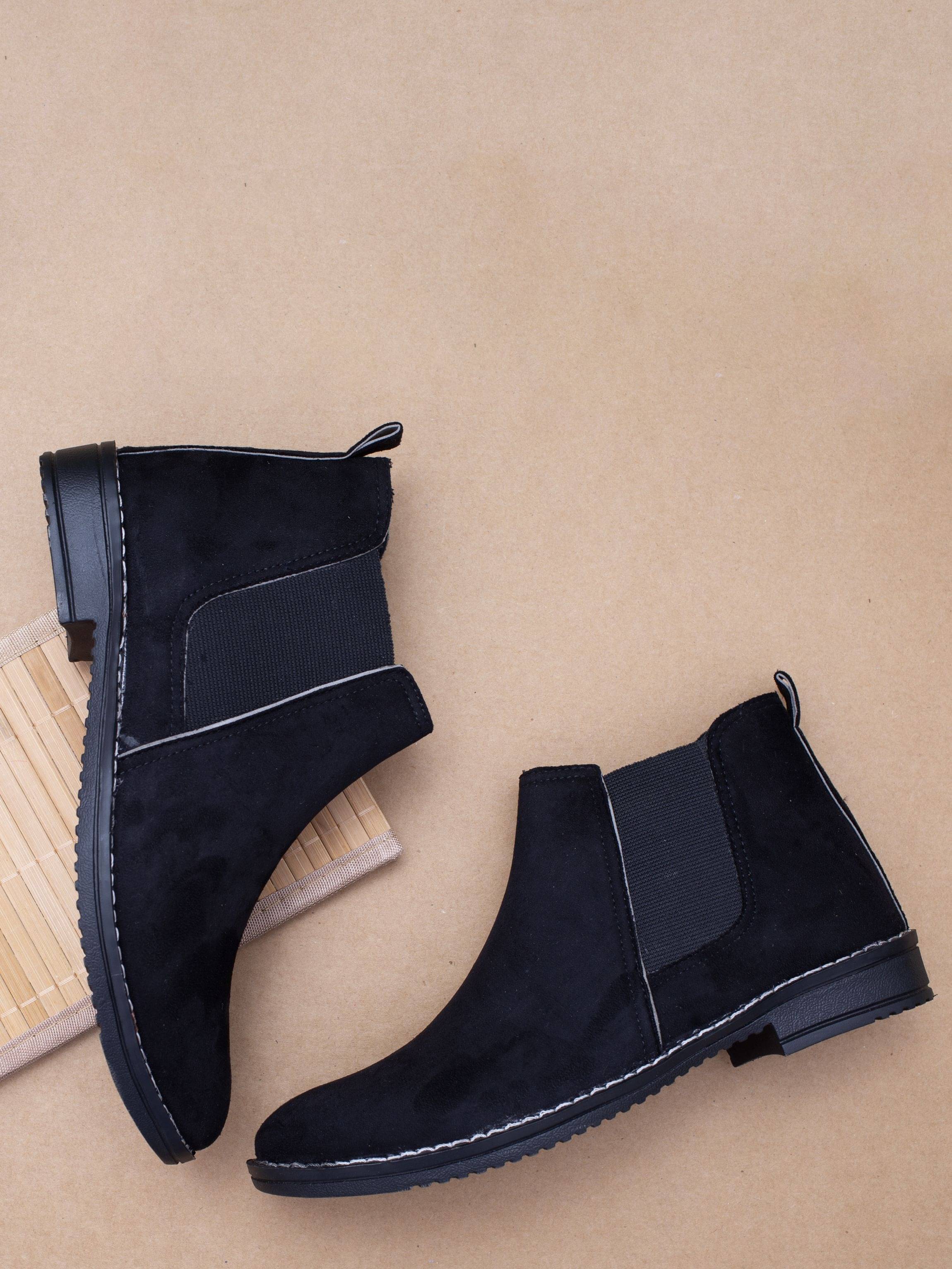     			Big Fox - Black Men's Chelsea Boots