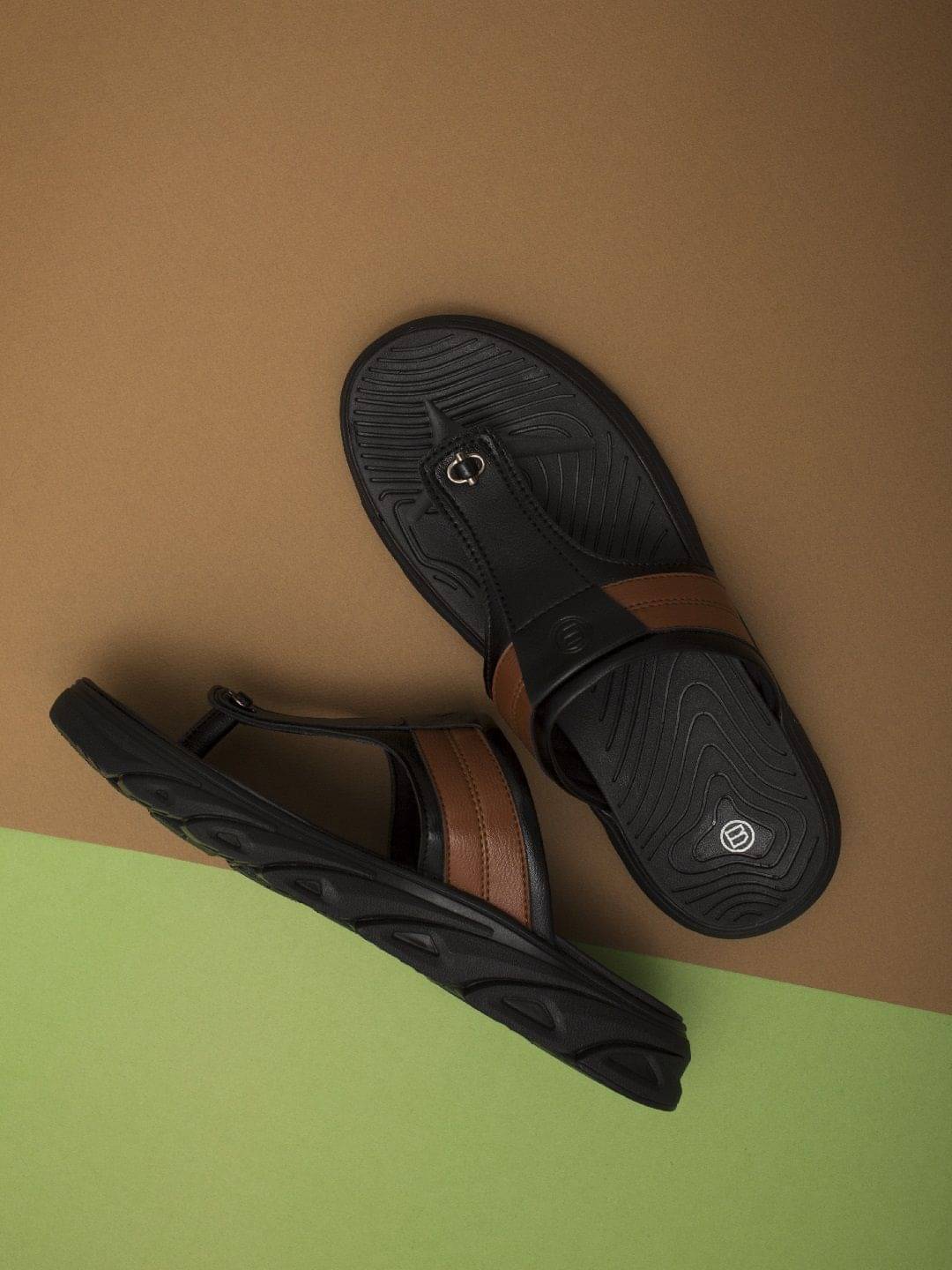    			Big Fox - Black  Thong Flip Flop