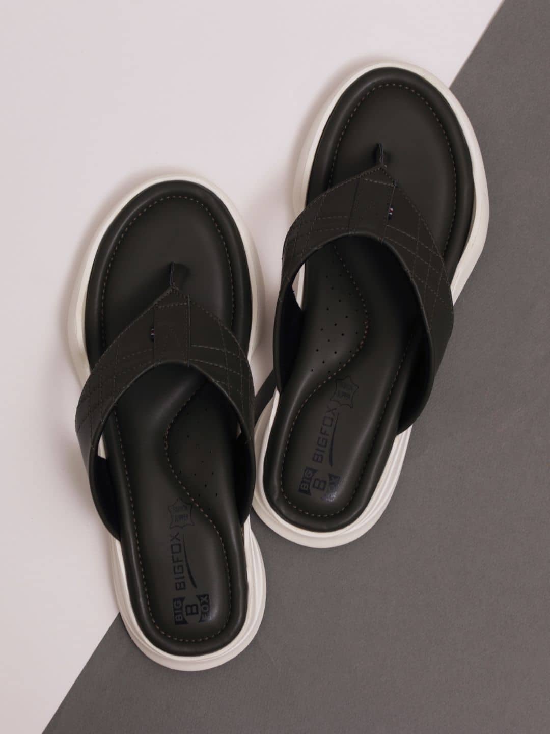 Big Fox - Black Men's Thong Flip Flop