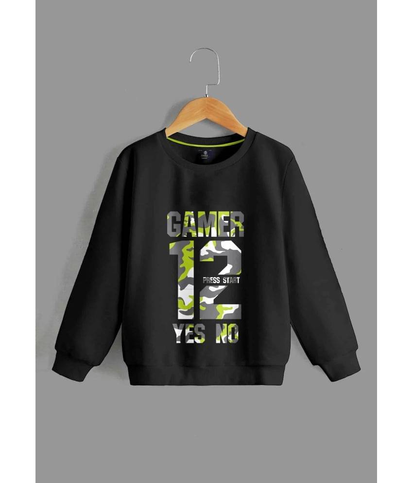     			CODEZ Pack of 1 Boys Cotton Blend Sweatshirt ( Black )