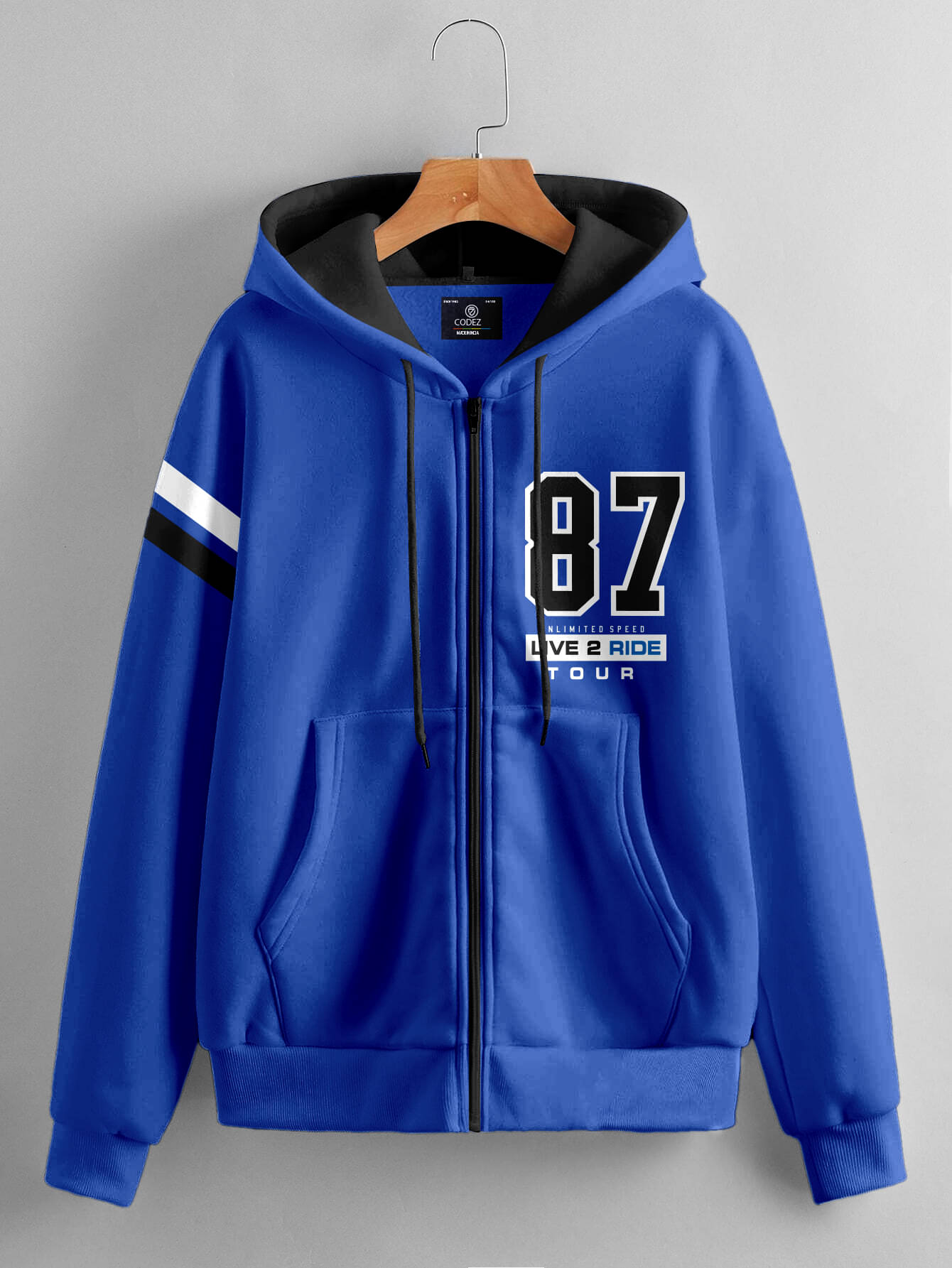     			CODEZ Pack of 1 Boys Cotton Blend Sweatshirt ( Blue )