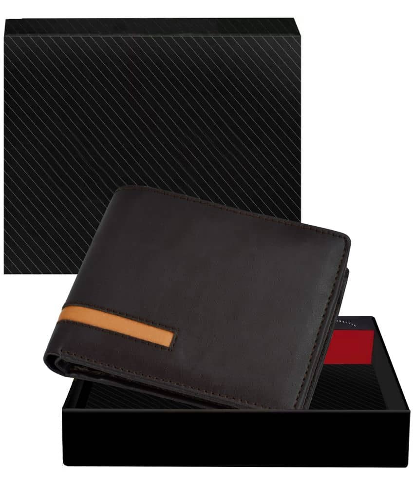 GEEO - Brown Faux Leather Men's Two Fold Wallet ( Pack of 1 ) - Handbags | Buy online on ZillyBuy