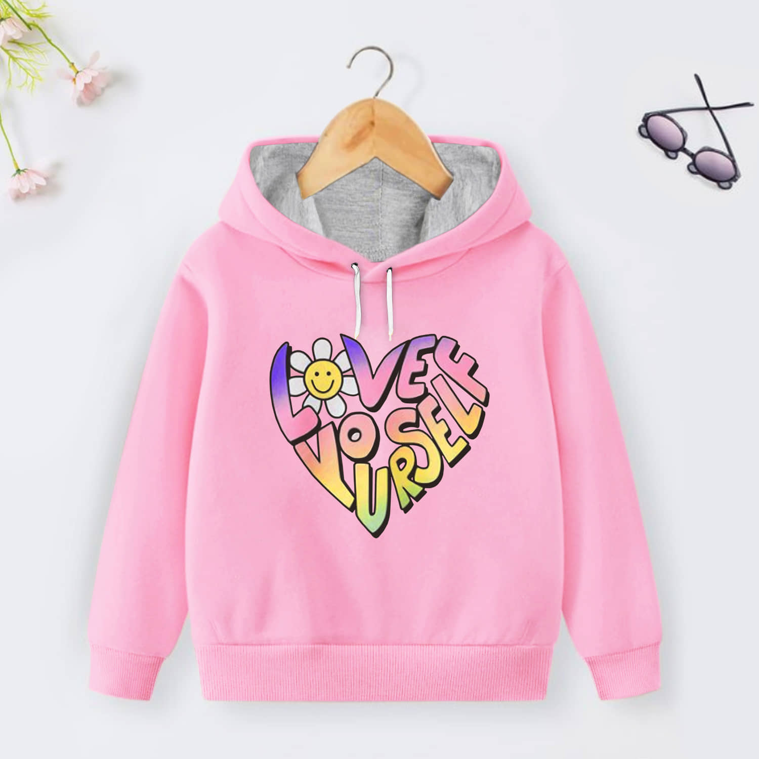 Trampoline Single Girls Cotton Blend Sweatshirt ( Black )