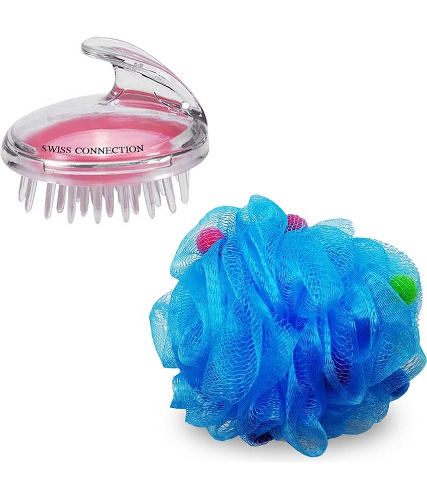 Swiss Connection Scalp Massager Bath Sponge Assorted Pack of 2 - Body Care - Loofah and Other Tools | Buy online on ZillyBuy