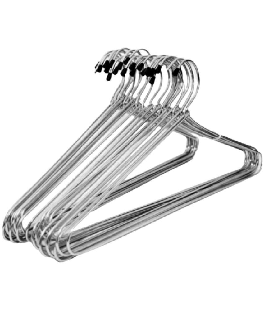     			VARKAUS - Stainless Steel Standard Clothes Hangers ( Pack of 12 )