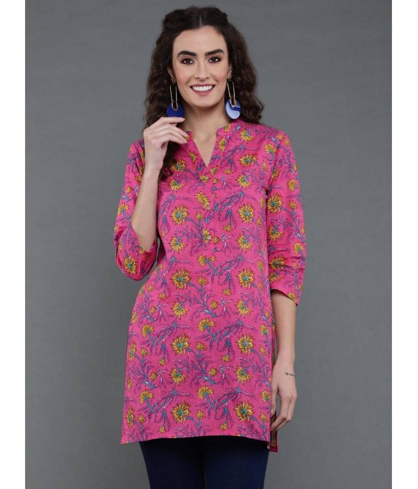 Antaran Women's Cotton Regular Top ( Pink ) Antaran Women's Cotton Regular Top ( Pink )