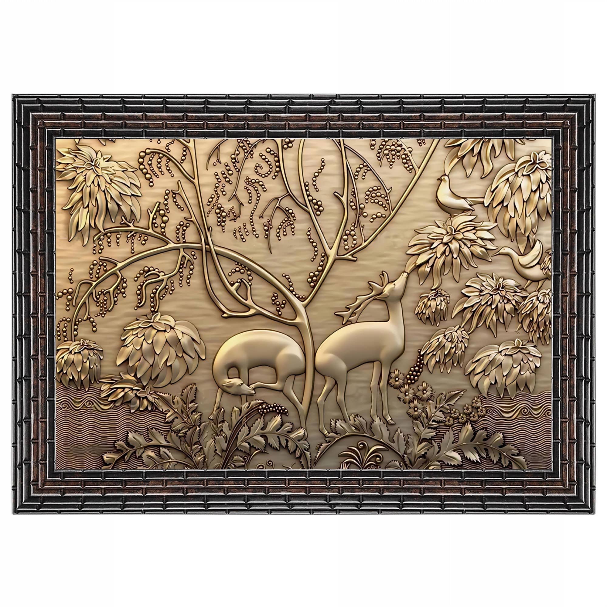 Indianara - Animal Painting With Frame